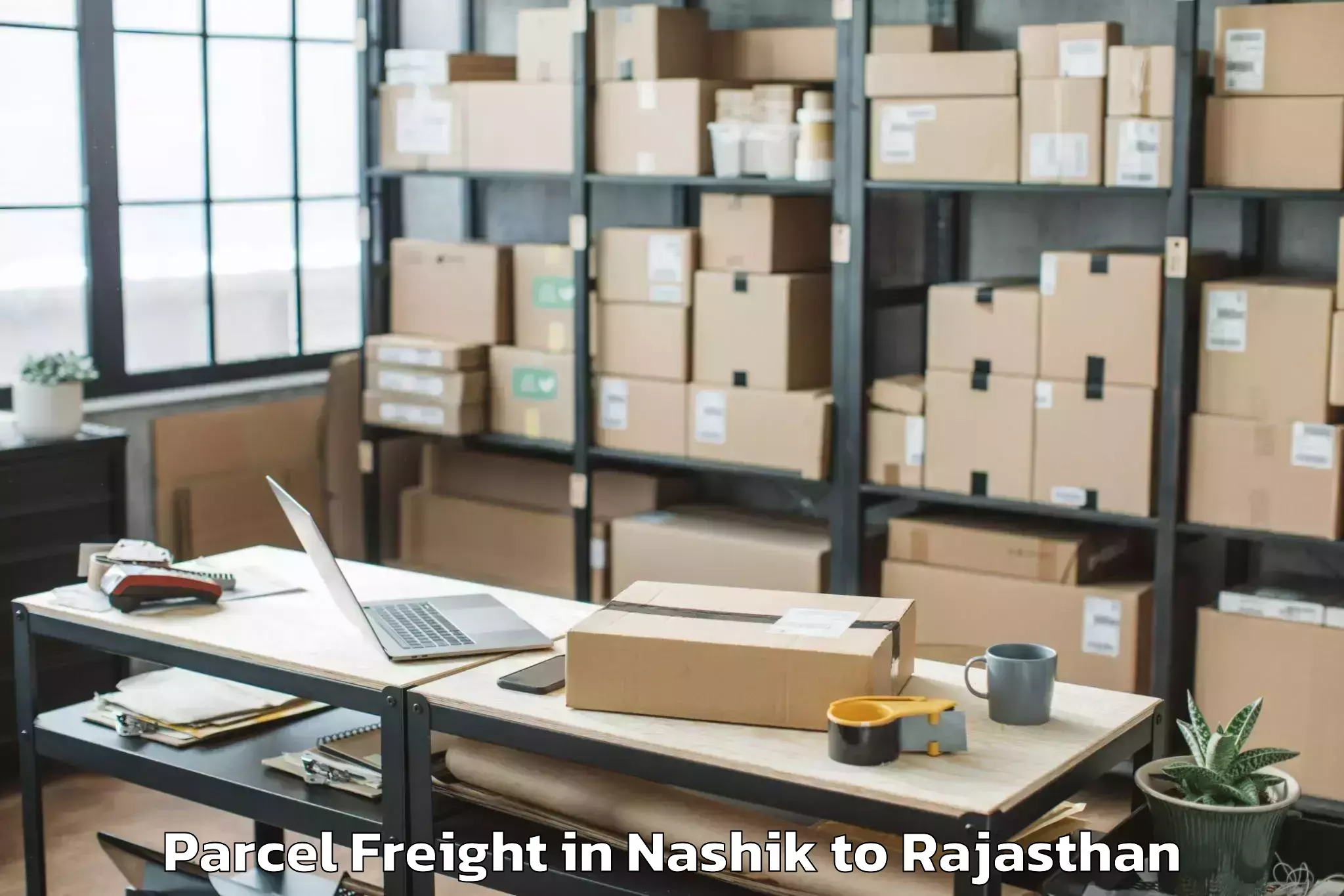 Affordable Nashik to Mahindra World City Jaipur Parcel Freight